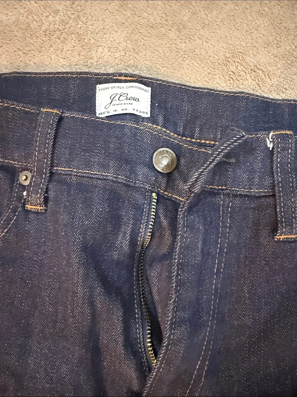 J. Crew Men's Indigo Straight Jeans